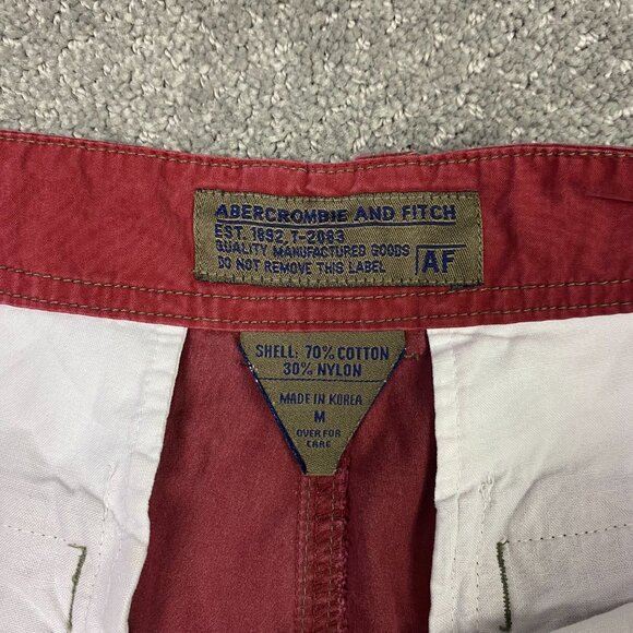 Vintage 90s Y2K Abercrombie & Fitch Cargo Pants Men's Medium Wide Leg Baggy - Picture 9 of 14